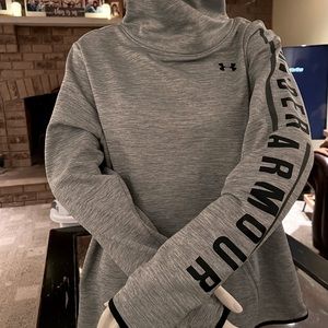 A funnel neck long sleeve pullover by Under Armour